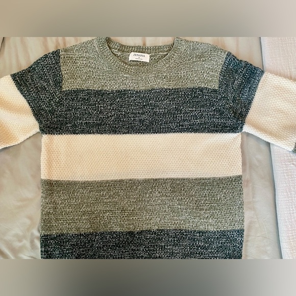 Zenana Wide Striped Crewneck - Picture 10 of 16